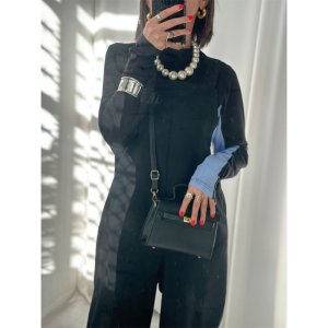 画像17: ●オシャレ配色【LIVEご紹介アイテム】●バイカラータートルトップス
