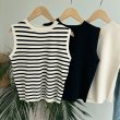画像3: ●SALE●ありそうでない!?シルエットバランス【LIVEご紹介アイテム】●ノースリショートニット (3)