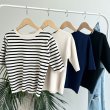 画像1: ●SALE●ありそうでない!?シルエットバランス【LIVEご紹介アイテム】●5分袖ショートニット (1)