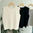画像1: ●SALE●ありそうでない!?シルエットバランス【LIVEご紹介アイテム】●ノースリショートニット (1)
