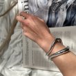 画像2: ●期間限定●【LIVEご紹介アイテム】Wウエーブバングル（メーカー確認後取り寄せ/7-8月） (2)