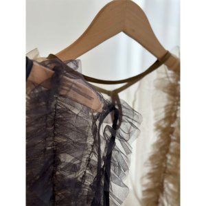 画像6: 【LIVEご紹介アイテム】●フリルチュールレイヤードベスト