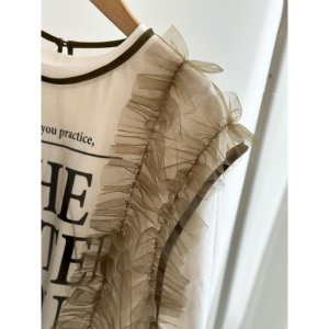 画像4: 【LIVEご紹介アイテム】●フリルチュールレイヤードベスト