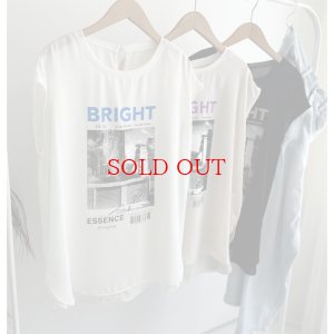 画像3: ●再販●きれい見え素材で大人のカジュアルスタイルに【LIVEご紹介アイテム】●転写プリントロゴシアートップス