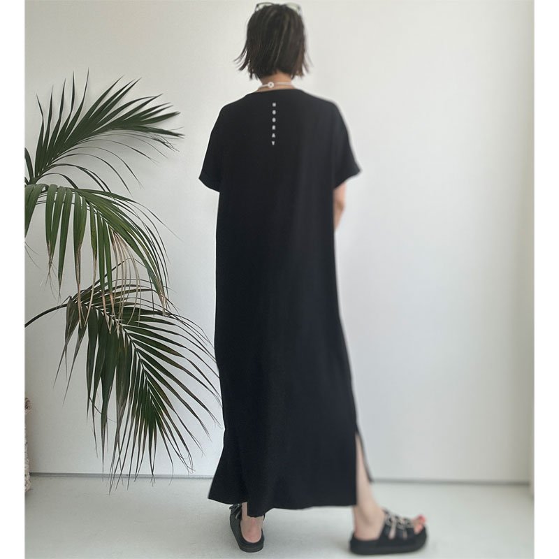 画像5:  ●SALE●  【7/27ご紹介アイテム】身長に合わせて選べる●ベーシックマルチトップスのワンピ●ベーシックマルチ半袖ロゴワンピ (5)