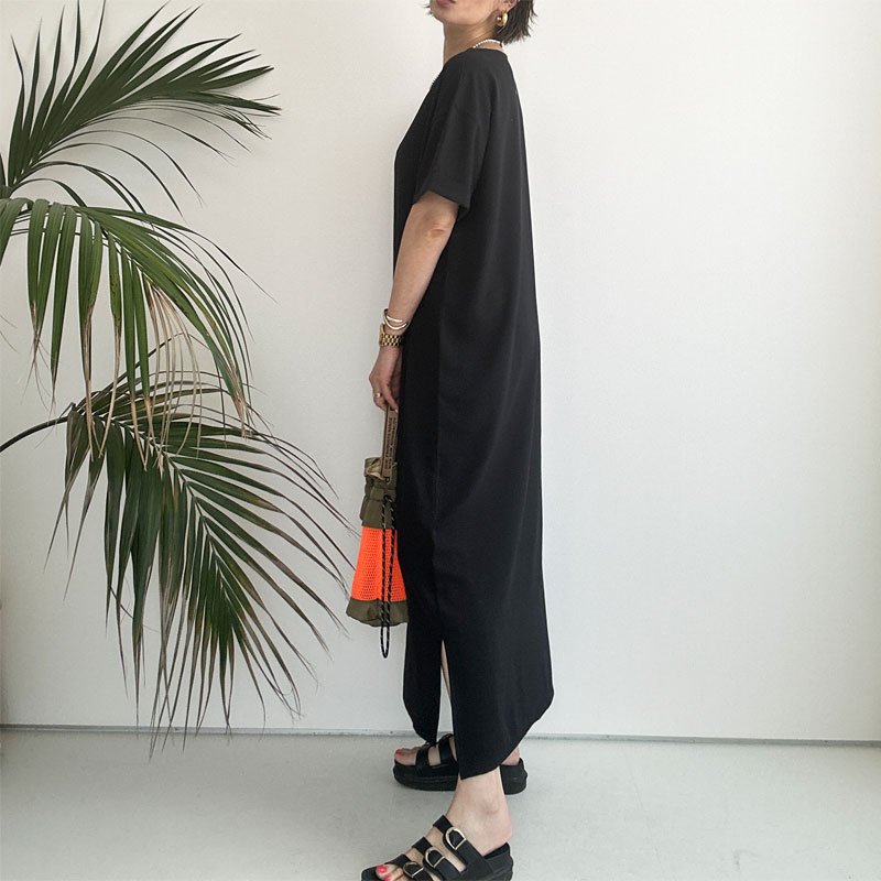 画像6:  ●SALE●  【7/27ご紹介アイテム】身長に合わせて選べる●ベーシックマルチトップスのワンピ●ベーシックマルチ半袖ロゴワンピ (6)