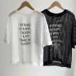 画像1: ●SALE●【LIVEご紹介アイテム】●半袖メッシュロゴトップス (1)