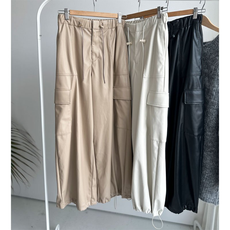 画像1: ●SALE●【1/10 LIVEアイテム】●エコレザー2wayカーゴパンツ (1)