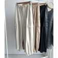 画像2: ●SALE●【1/10 LIVEアイテム】●エコレザー2wayカーゴパンツ (2)