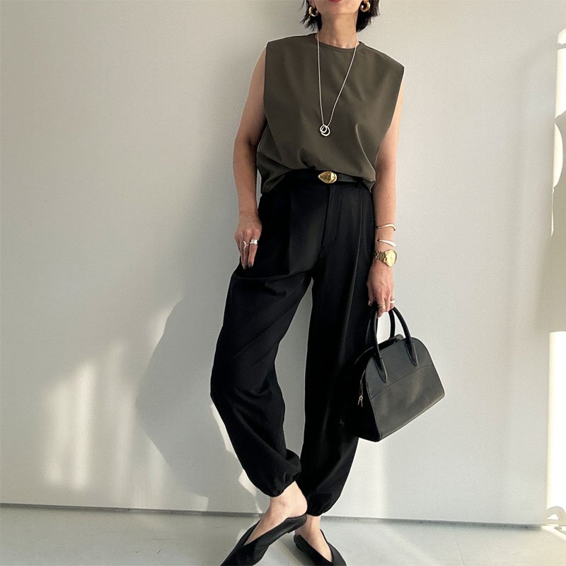 画像13: ●SALE●スラックスジョガーとセットアップ可能●【LIVEご紹介アイテム】ボックス型ショートトップス (13)
