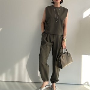 画像17: ●SALE●スラックスジョガーとセットアップ可能●【LIVEご紹介アイテム】ボックス型ショートトップス