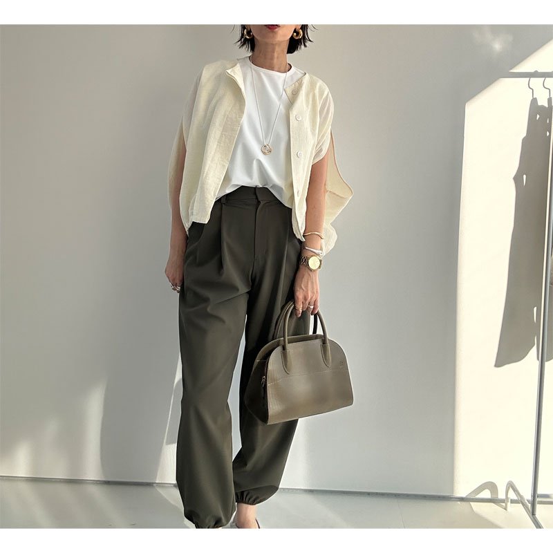 画像23: ●SALE●スラックスジョガーとセットアップ可能●【LIVEご紹介アイテム】ボックス型ショートトップス (23)