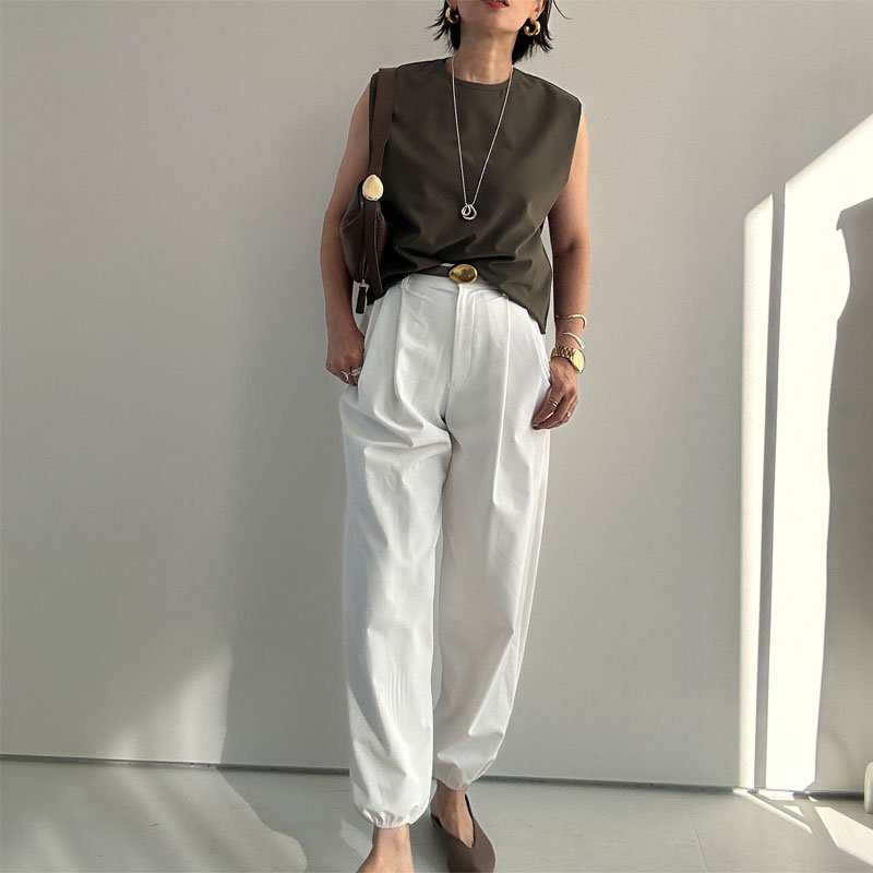 画像11: ●SALE●トップスとセットアップ可能●【LIVEご紹介アイテム】スラックスジョガー（セットアップ可能） (11)