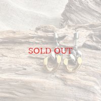 ◆サージカルステンレス●【LIVEご紹介アイテム】●シルバー×ゴールドチェーンピアス