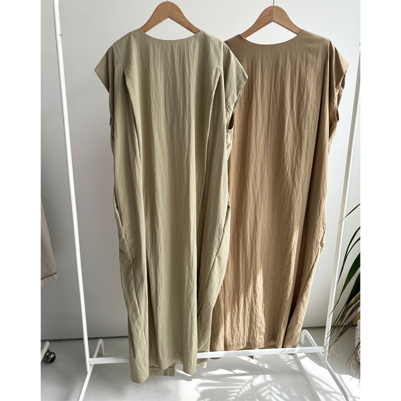 画像1: ●SALE●【LIVEご紹介アイテム】●オーバーシルエットロングワンピ (1)
