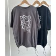 画像2: ●裾ドロストで変形に出来る●【LIVEご紹介アイテム】●ドロスト変形シルエットロゴT (2)