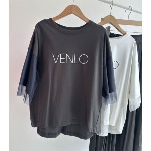 画像2: ●お袖がチュールレイヤード●【LIVEご紹介アイテム】●チュールスリーブロゴT