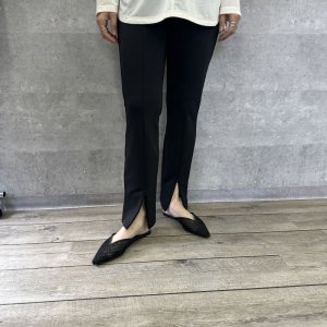 画像2: ●センタースリットで脚長見え●【LIVEご紹介アイテム】●ジップスリット裏起毛レギパン