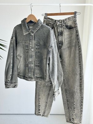 画像8: ●色合いがオシャレなデニムシリーズ●セットアップ可能●【LIVEご紹介アイテム】●ボタンデザインカーブデニム