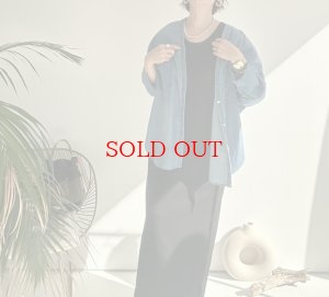 画像6: ●大人気シリーズ●大人っぽいデニムシャツ【LIVEご紹介アイテム】●ノーカラーデニムシャツ