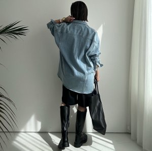 画像20: ◆ストレッチが効いて着心地抜群!!●受注●【LIVEご紹介アイテム】●オーバーデニムシャツジャケット