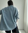 画像21: ◆ストレッチが効いて着心地抜群!!●受注●【LIVEご紹介アイテム】●オーバーデニムシャツジャケット (21)