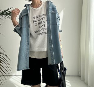 画像22: ◆ストレッチが効いて着心地抜群!!●受注●【LIVEご紹介アイテム】●オーバーデニムシャツジャケット