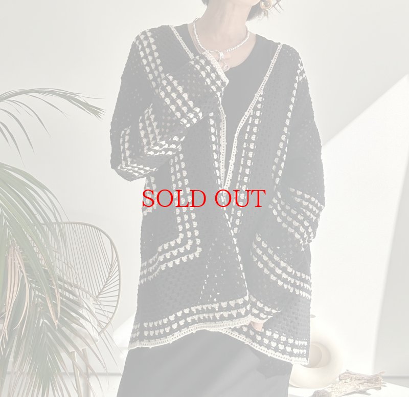 画像12: ●SALE●【LIVEご紹介アイテム】クロシェカーディガン (12)