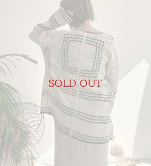 画像1: ●SALE●【LIVEご紹介アイテム】クロシェカーディガン