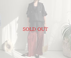 画像4: ●SALE●【12/16 LIVEアイテム】●低身長さんも高身長さんもバランスよく着れるツイードベスト●（ブラック×ホワイト）