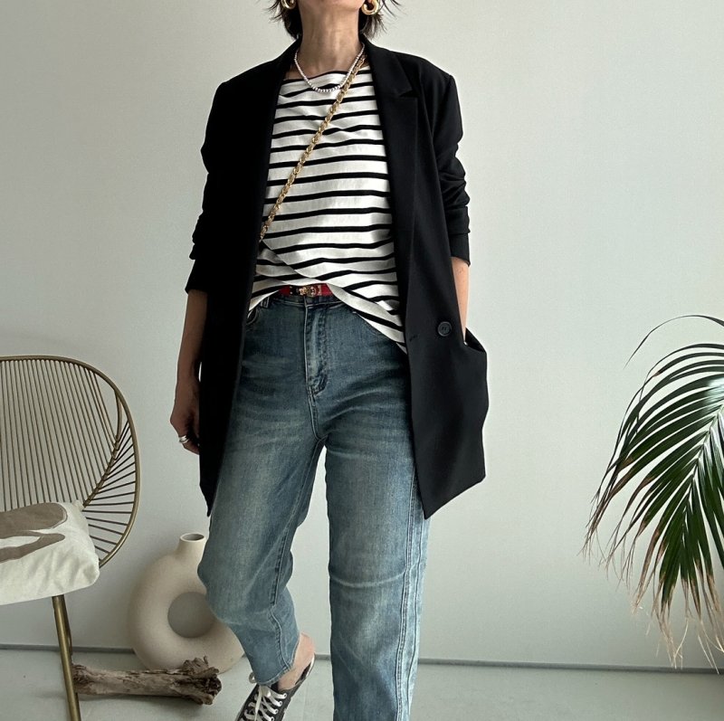 画像4: ●激推し●大人の雰囲気●襟の形と丈感が◎【liveご紹介アイテム】boatneck long T (4)