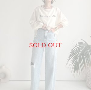 画像3: ●ロゴアイテムを大人っぽく着られる◎●【LIVEご紹介アイテム】●2wayスリーブシアーロゴプルオーバー