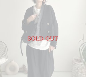 画像3: ●SALE●【12/16 LIVEアイテム】●低身長さんも高身長さんもバランスよく着れるツイードベスト●（ブラック×ホワイト）