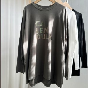 画像1: 【SALE liveご紹介アイテム】metallic logo lonT