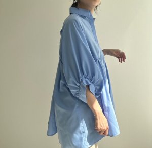 画像2: 【SALE LIVE ご紹介アイテム】バックリボン空色シャツ
