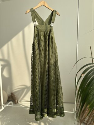画像1: 【SALE LIVE ご紹介アイテム】メッシュデザインジャンパースカート