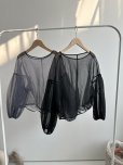画像1: ⚫︎SALE⚫︎【LIVE ご紹介アイテム】ボリュームスリーブシアープルオーバー (1)