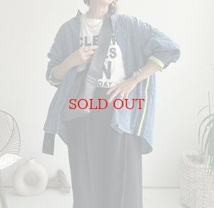 画像5: ●ネオンラインが可愛いデニムシャツ●【LIVEご紹介アイテム】●ネオンポイントデニムシャツ