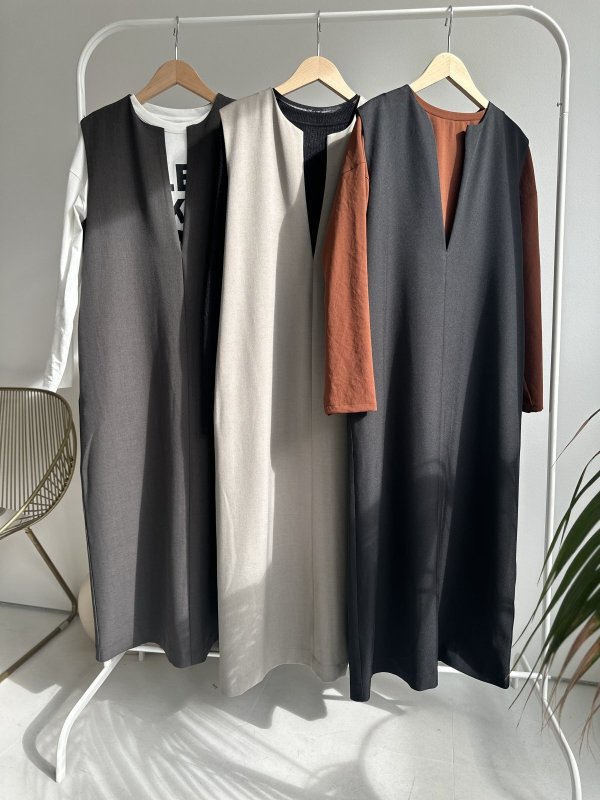 画像1: ●SALE●【12/20 LIVEアイテム】●キーネックワンピース (1)