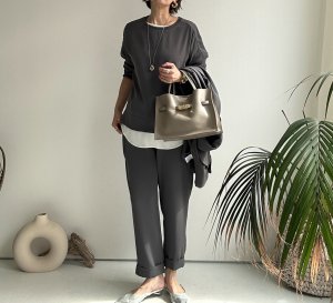 画像18: ●限定SALE●カーデライクオーバージャケットシリーズ●【LIVEご紹介アイテム】テーパードパンツ