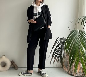 画像12: ●限定SALE●カーデライクオーバージャケットシリーズ●【LIVEご紹介アイテム】テーパードパンツ