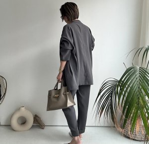 画像17: ●限定SALE●カーデライクオーバージャケットシリーズ●【LIVEご紹介アイテム】テーパードパンツ