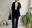 画像9: ●LAMERライブのマストアイテム◎激推し認定◎【LIVEご紹介アイテム】カーデの気軽さで羽織れちゃうジャケット!?●カーデライクオーバージャケット（ブラック/チャコール） (9)