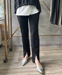 ●センタースリットで脚長見え●【LIVEアイテム】●ジップスリットレギパン（裏起毛なし）