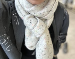 画像2: ●期間限定●ご予約ポイント対象●【11/21 LIVEアイテム】●ネオンのぽつぽつが可愛い!!ネオンポイントマフラー