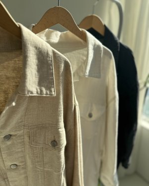 画像6: 【2/19 LIVEご紹介アイテム】素敵すぎる!!大人Gジャン登場●リネンミックスオーバーGジャン/ジャケット