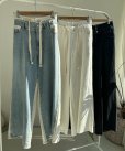 画像1: ●在庫限り●1日半のみの超短期販売●月曜朝9時まで●【6/6 LIVEご紹介アイテム】●美ライン!!履き心地楽ちん◎Wウエストドッキングデザインデニム (1)