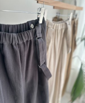 画像4: ●サロペとしてもパンツとしても使える◎【3/24 LIVEご紹介アイテム】●2wayリネンカーブサロペ