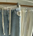 画像7: ●在庫限り●1日半のみの超短期販売●月曜朝9時まで●【6/6 LIVEご紹介アイテム】●美ライン!!履き心地楽ちん◎Wウエストドッキングデザインデニム