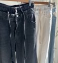 画像15: ●在庫限り●1日半のみの超短期販売●月曜朝9時まで●【6/6 LIVEご紹介アイテム】●美ライン!!履き心地楽ちん◎Wウエストドッキングデザインデニム